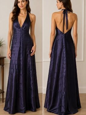 BCBGMaxAzria Tiered Halter Gown - Never Used, Size 8, Brand New with Tags!